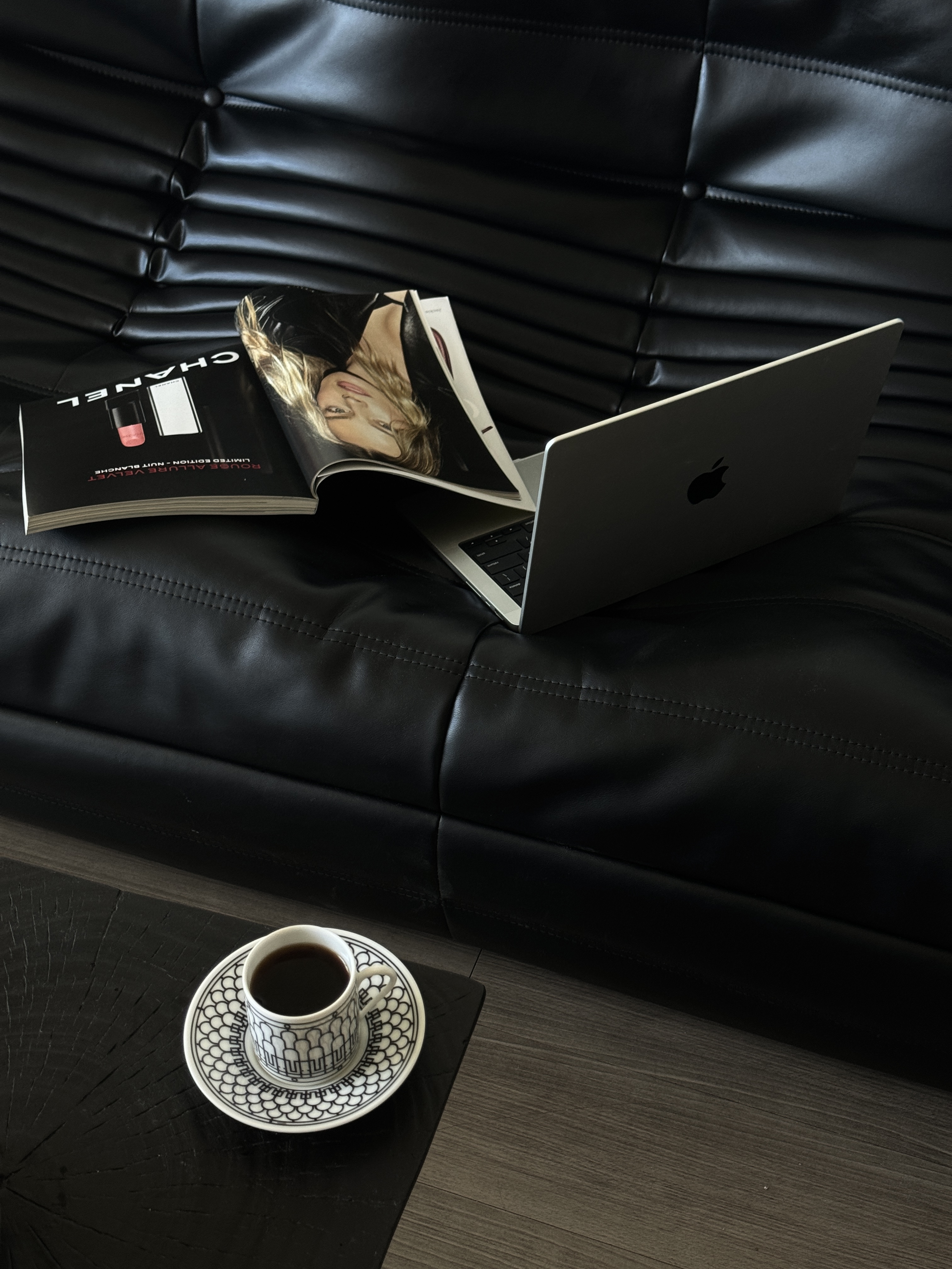 Editorial workspace detail as visual research